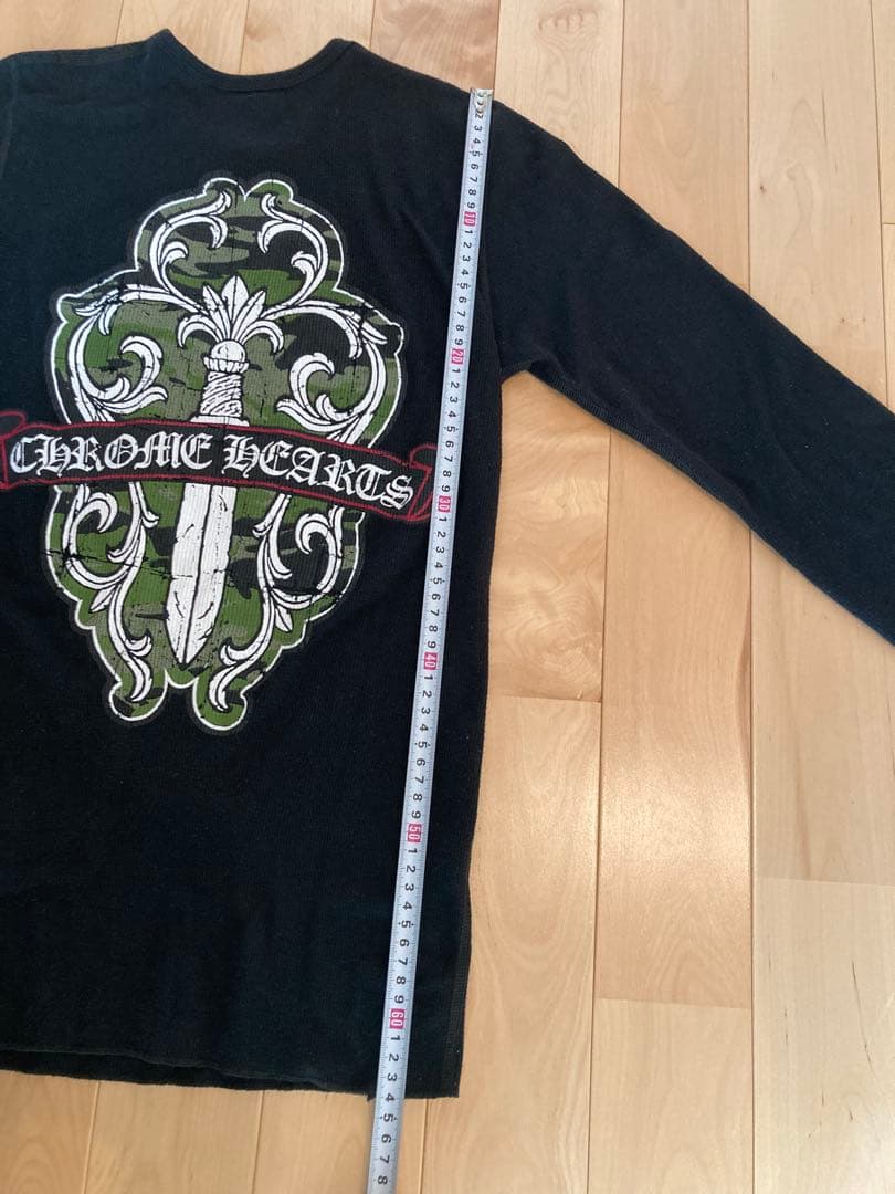 クロムハーツ　バックヴァインダガープリント　サーマルロングスリーブ　Sサイズ