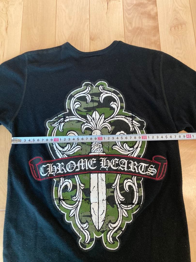 クロムハーツ　バックヴァインダガープリント　サーマルロングスリーブ　Sサイズ