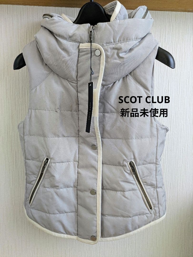 新品未使用　SCOTCLUB　スコットクラブ　レディース　ダウンベスト　Mサイズ