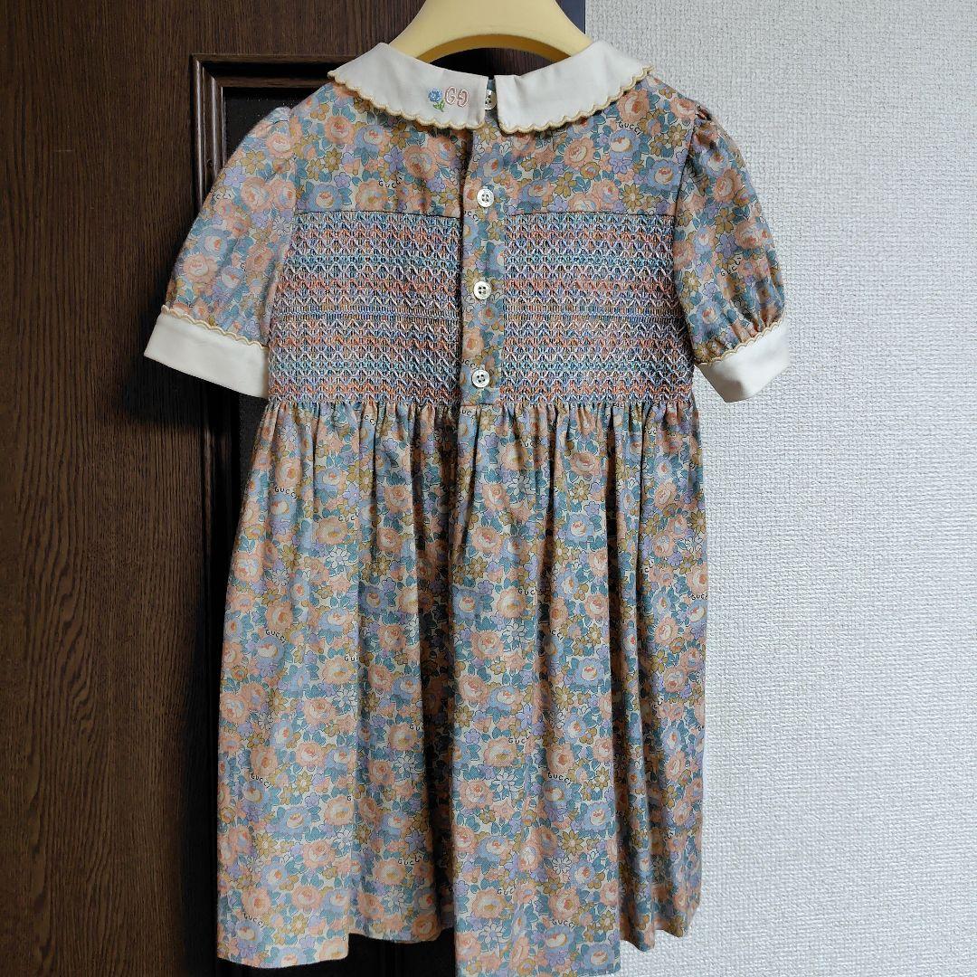 GUCCI 花柄 半袖ワンピース キッズ