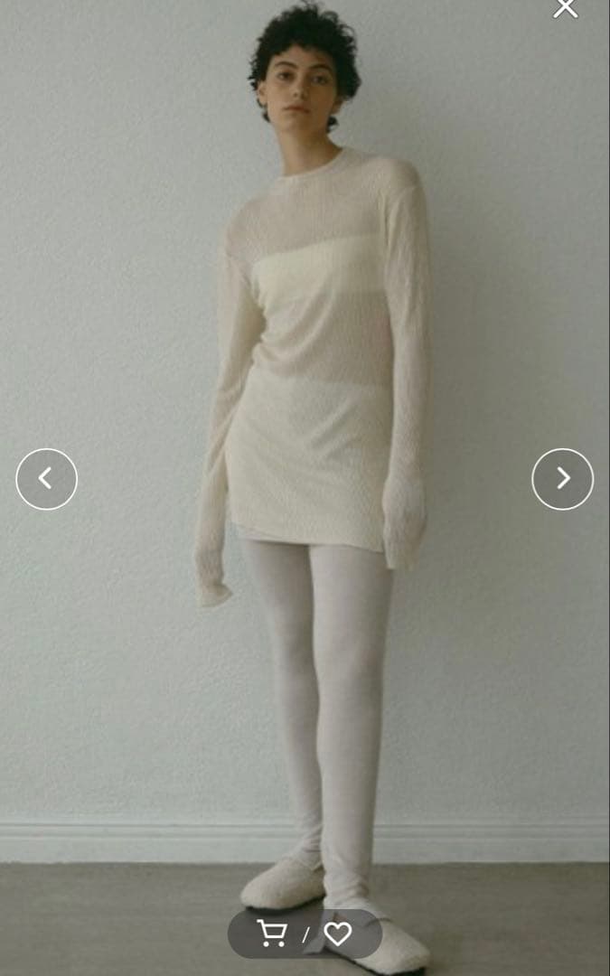 ETRE TOKYO カットソースリムスカパン