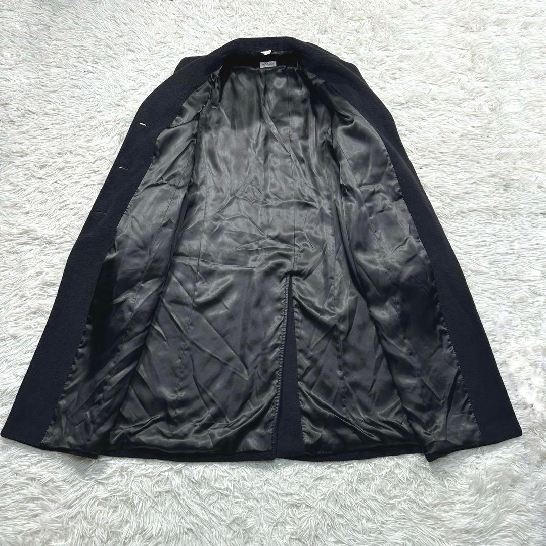 MAX&CO マックスマーラ　カシミヤ　チェスターコート　ブラック　黒　42