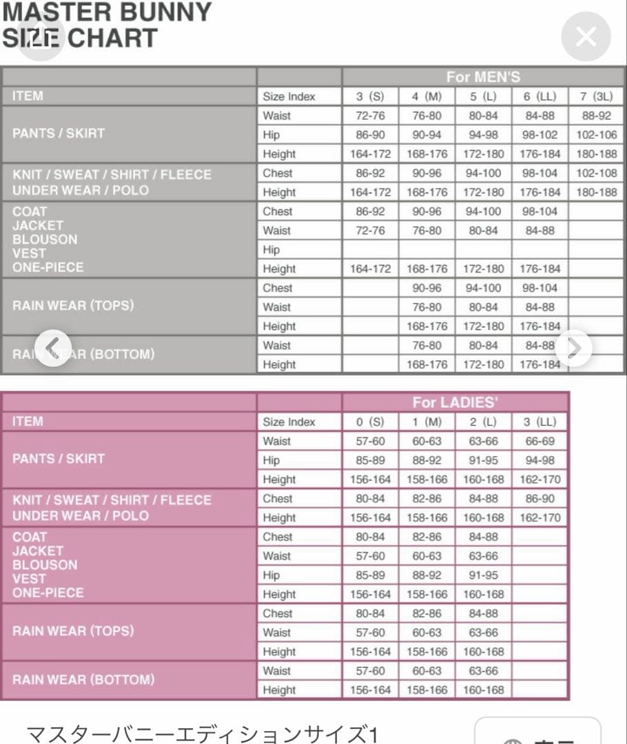 MASTER BUNNY EDITION ダウンベスト サイズ1