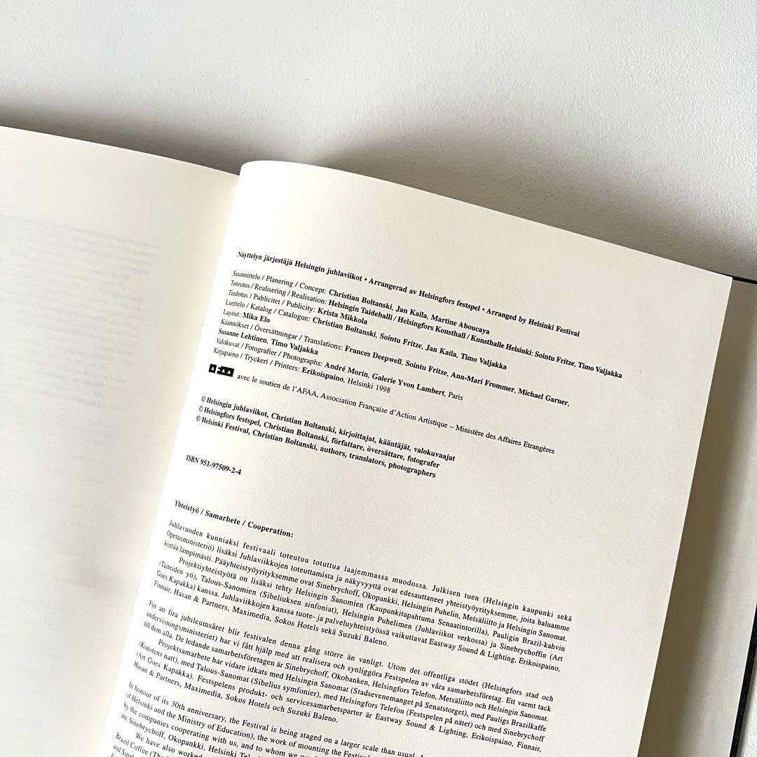 【美品】Christian Boltanski: Night in August