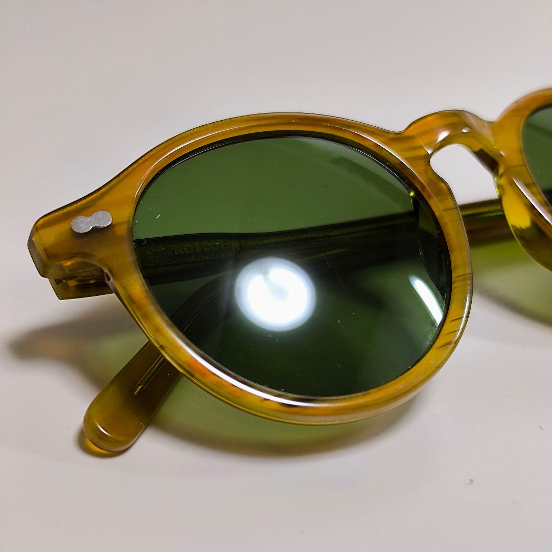 モスコット MILTZEN 49 サングラス メガネ 度なし グリーンレンズ