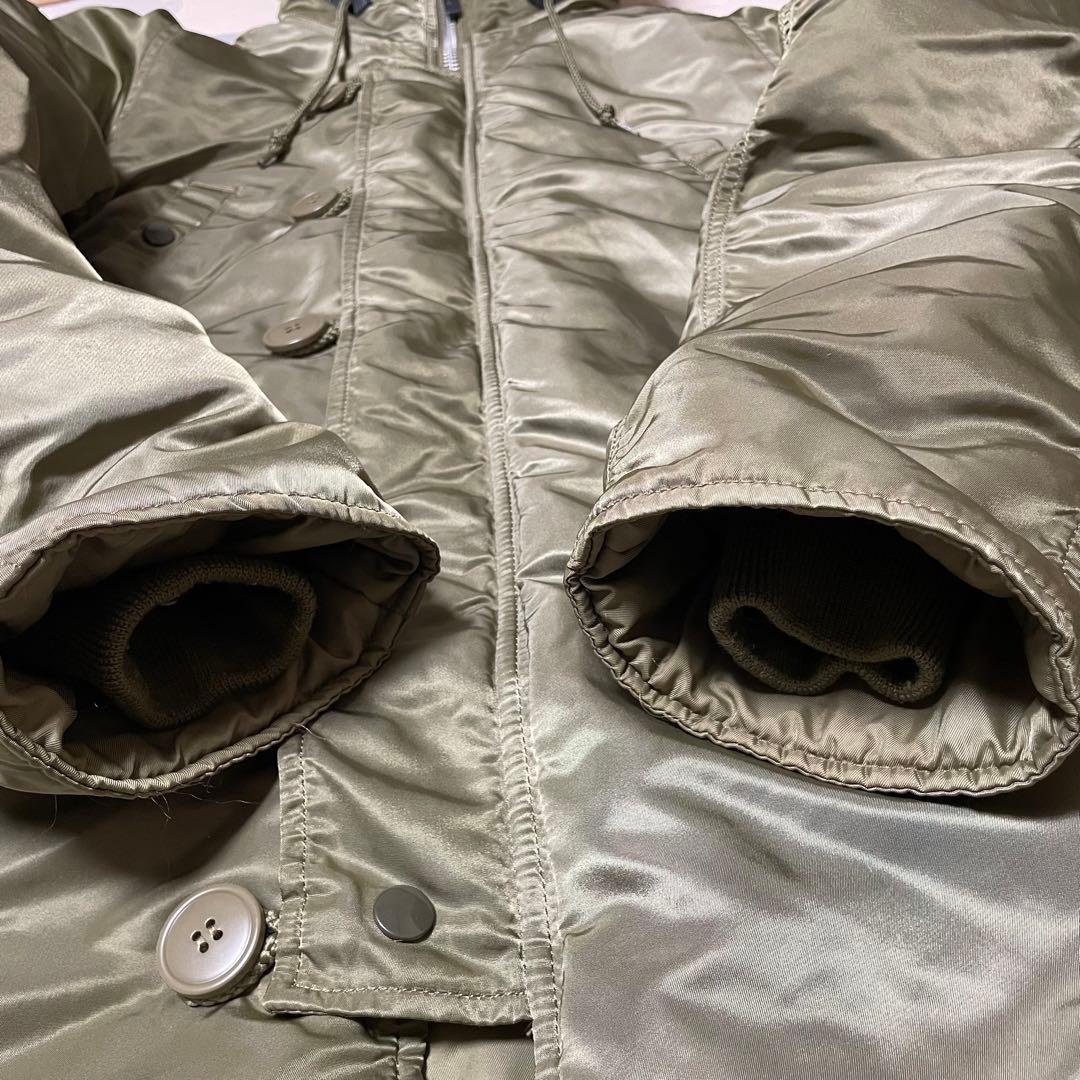 【美品】アルファインダストリーズ N-3Bフライトジャケット カーキ alpha