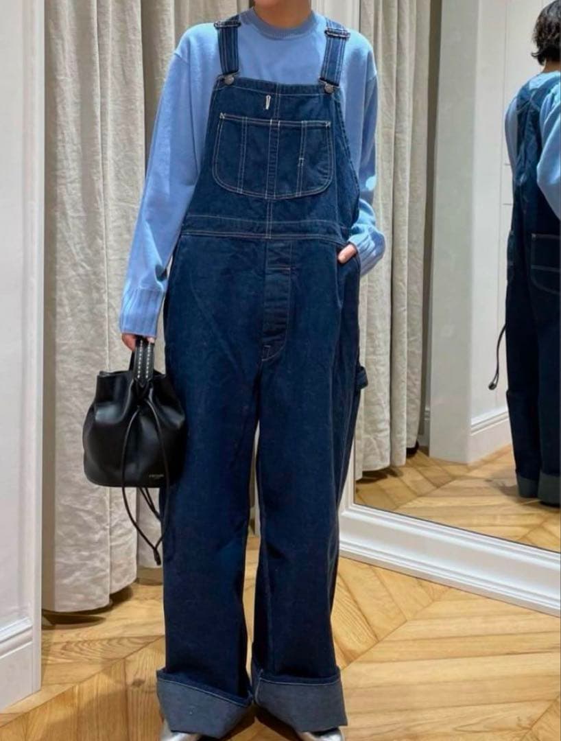 アンスクリア INSCRIRE イエナIENA デニムオーバーオール