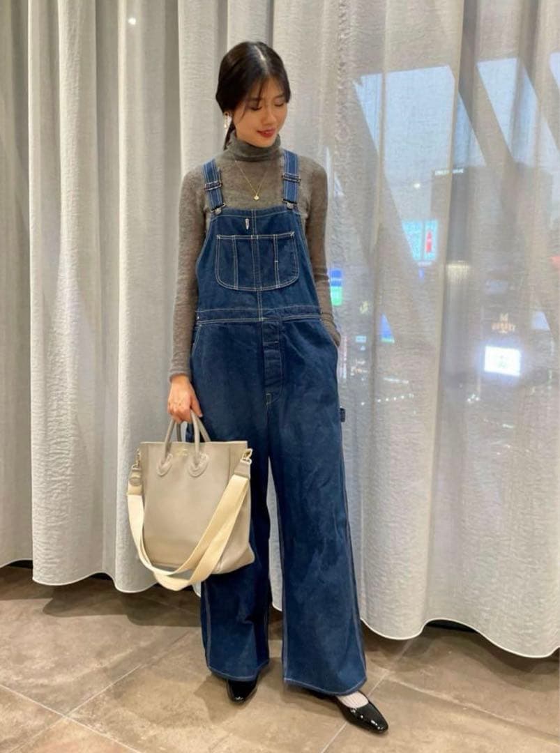 アンスクリア INSCRIRE イエナIENA デニムオーバーオール