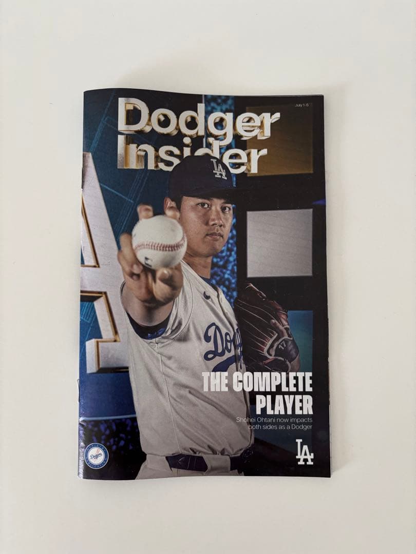 ドジャース ワンピースコラボ 麦わら帽子　大谷選手表紙インサイダー付き①