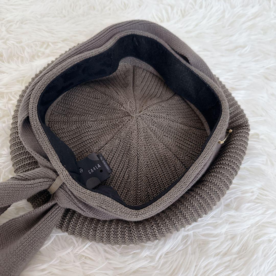 美品✨完売品✨CA4LAカシラ CF MONT ベレー帽 リボン ニット帽