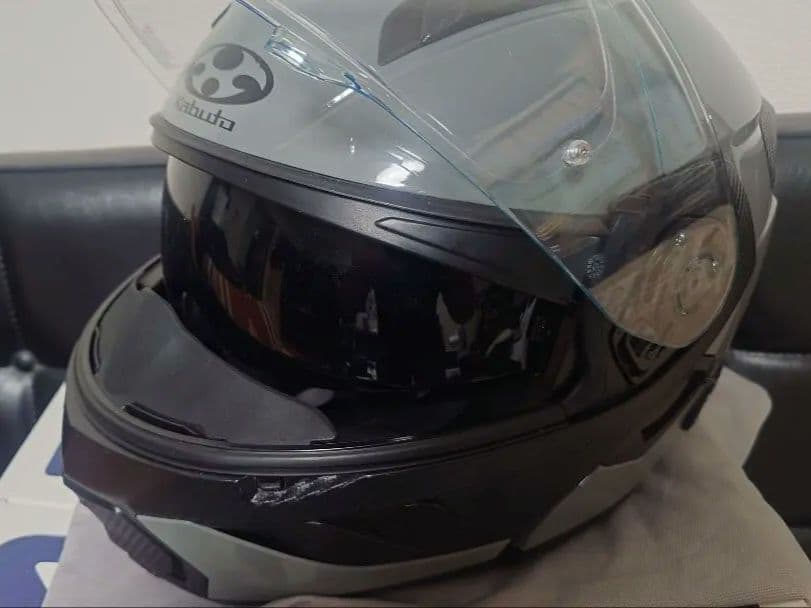 OGK KABUTO RYUKI 純正ピンロック& ミラーシールド付 Mサイズ