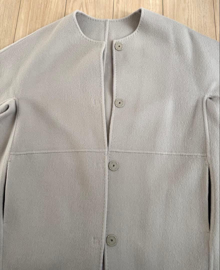 Deuxieme Classeリバーノーカラーコート