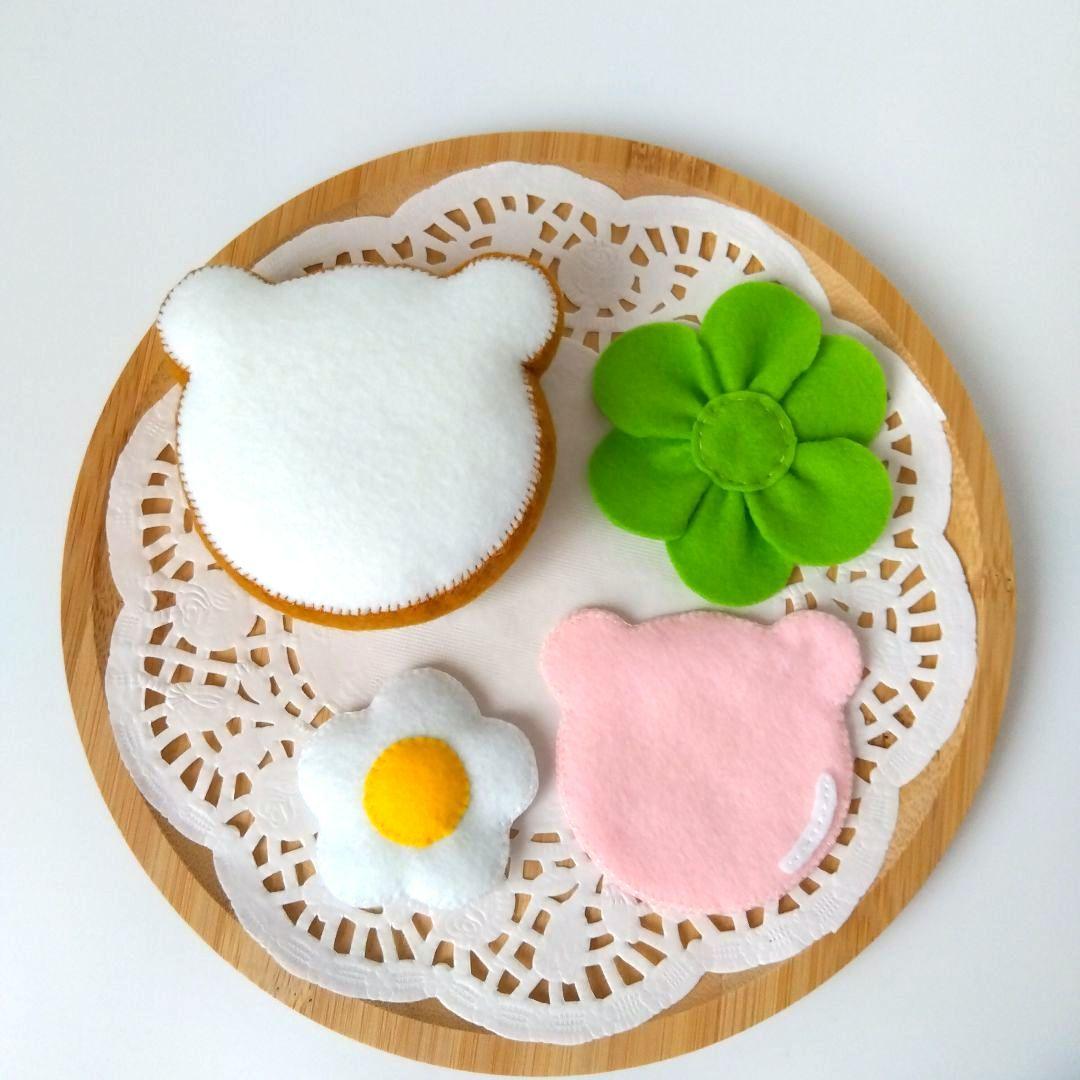 のりこ　フェルトおままごと　ままごと　パンBOX他　　しろたま