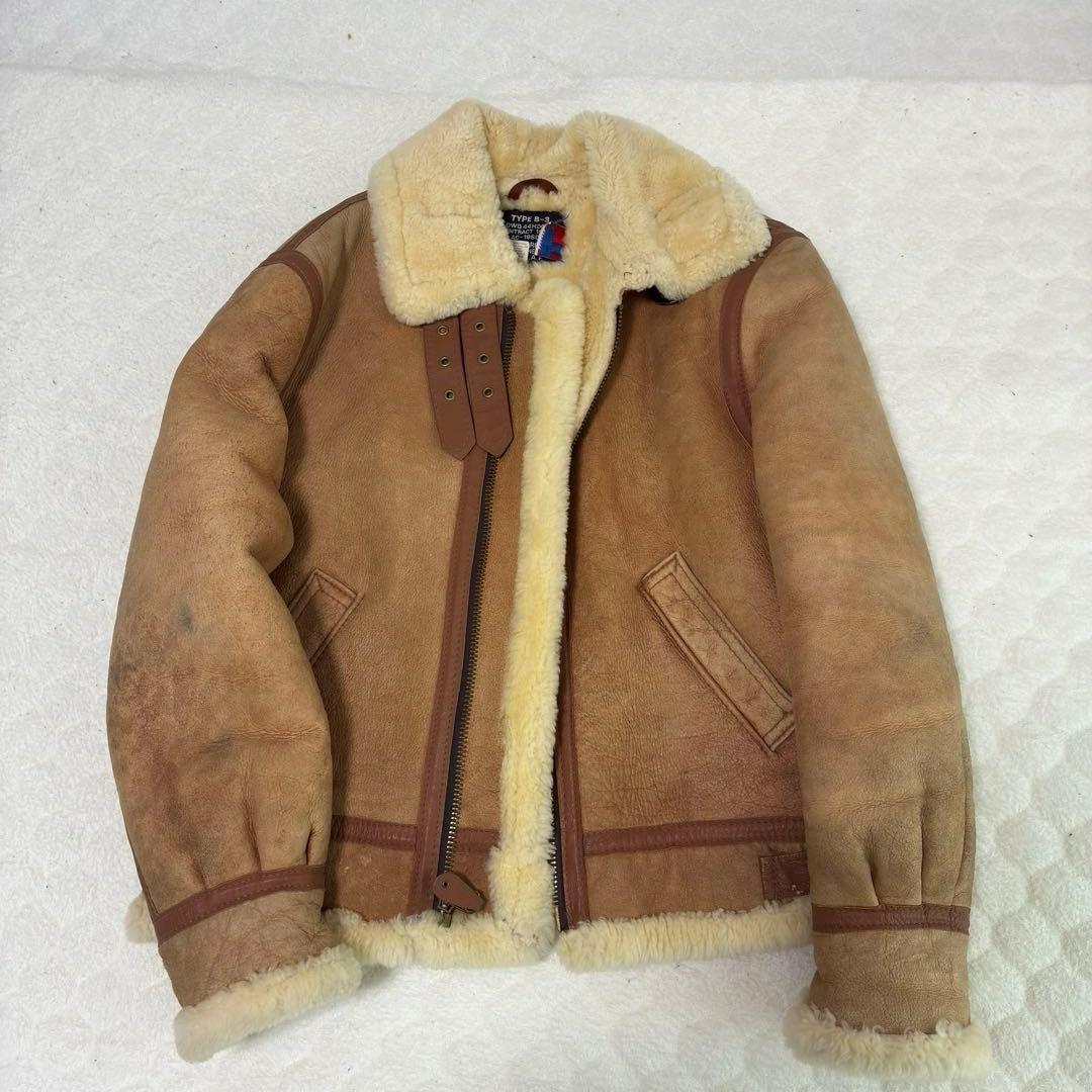 Schott B-3 フライトジャケット シープスキン 40 ファー裏地