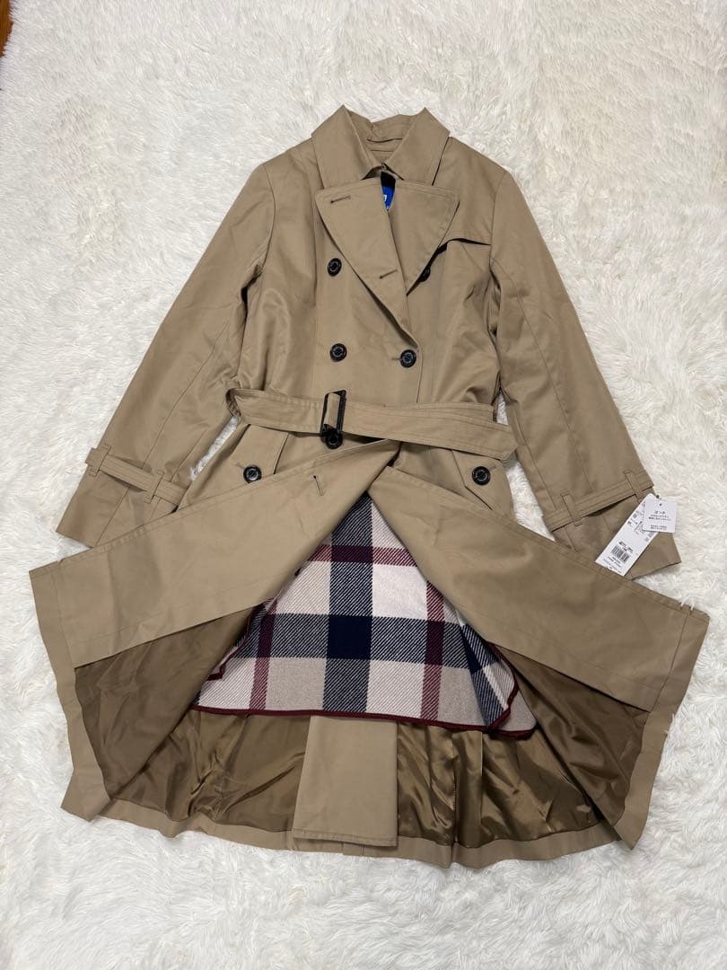 新品　ブルーレーベル クレストブリッジ　トレンチコート　ライナーつき　チェック