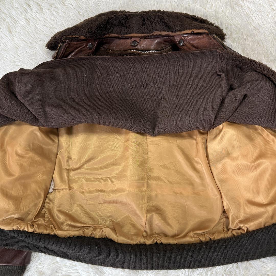 おく様✨ショット 184SM G-1 フライトジャケット 本革 ボアライナー