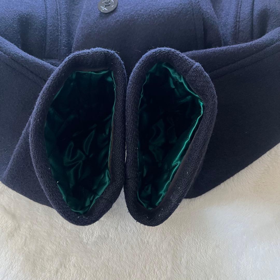 希少L✨ニューヨーカー ピーコート キルティング グリーン碇ヴィンテージ日本製