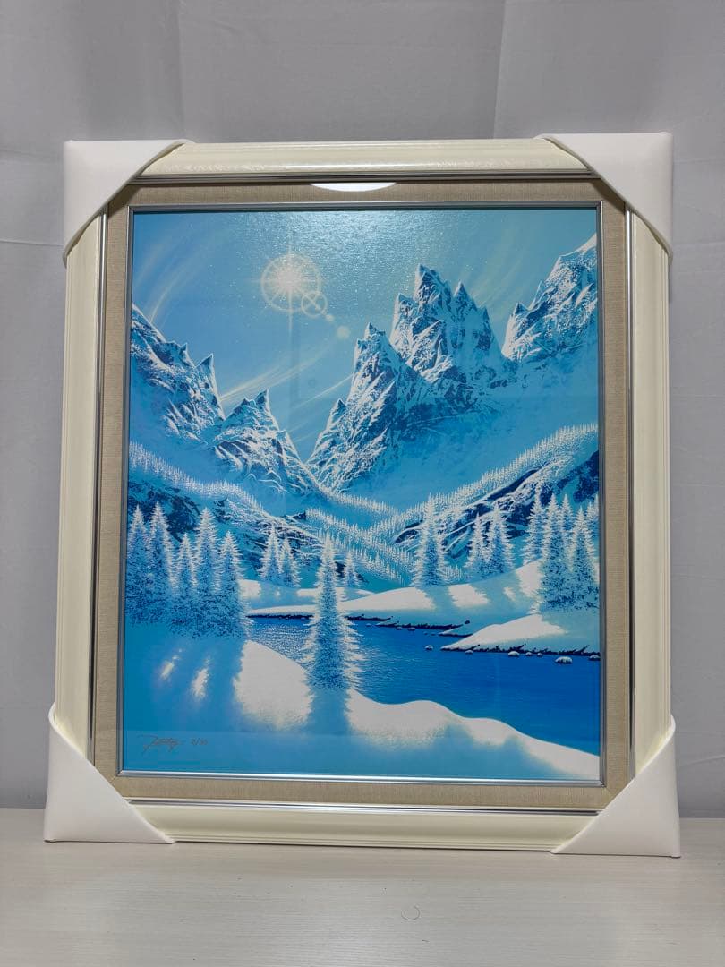 ジョン・ラッテンベリー　クリスタルブルー　シルクスクリーン