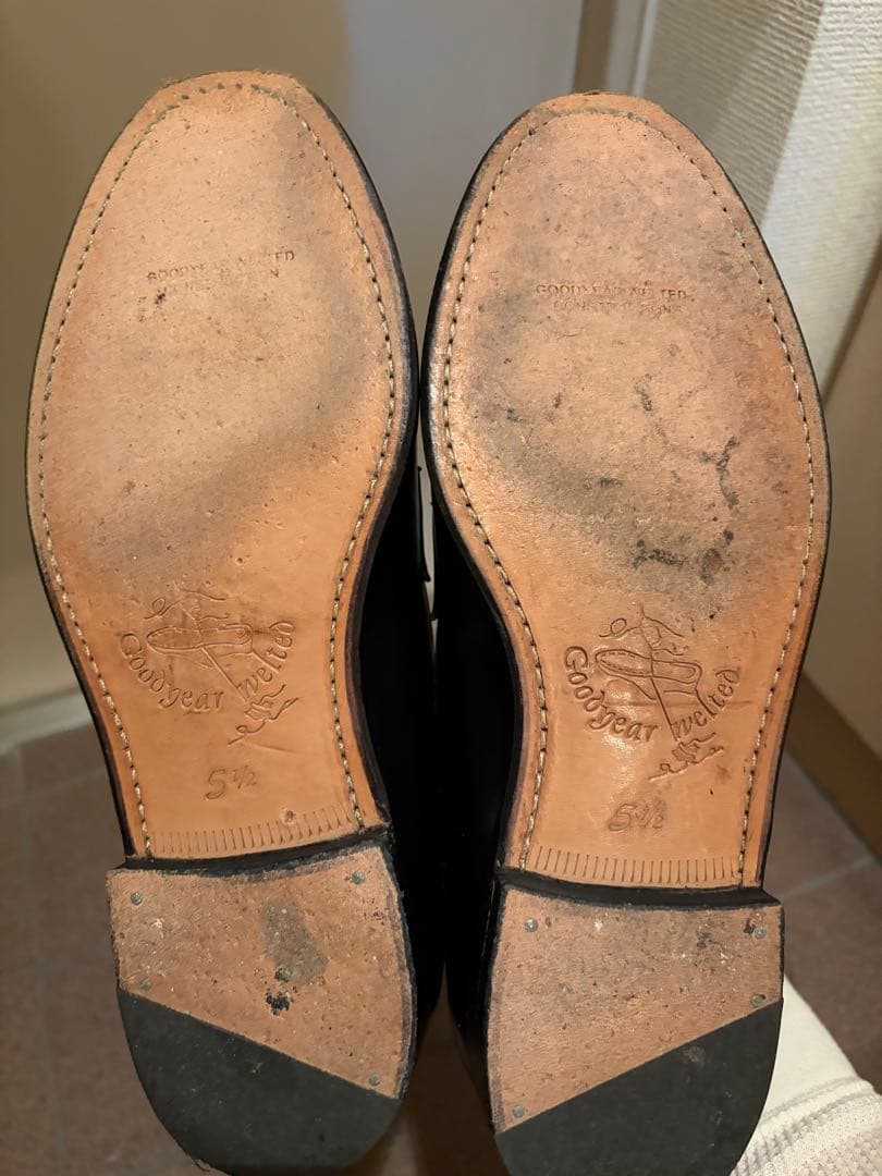 ジャランスリワヤ JALAN SRIWIJAYA 黒　ローファー革靴26cm相当