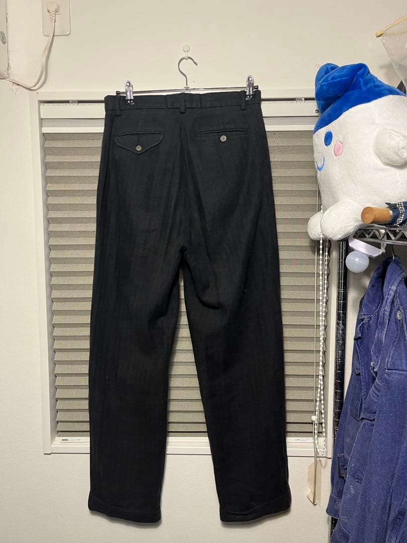 polo by Ralph Lauren ヘリンボーンコットンリネンスラックス