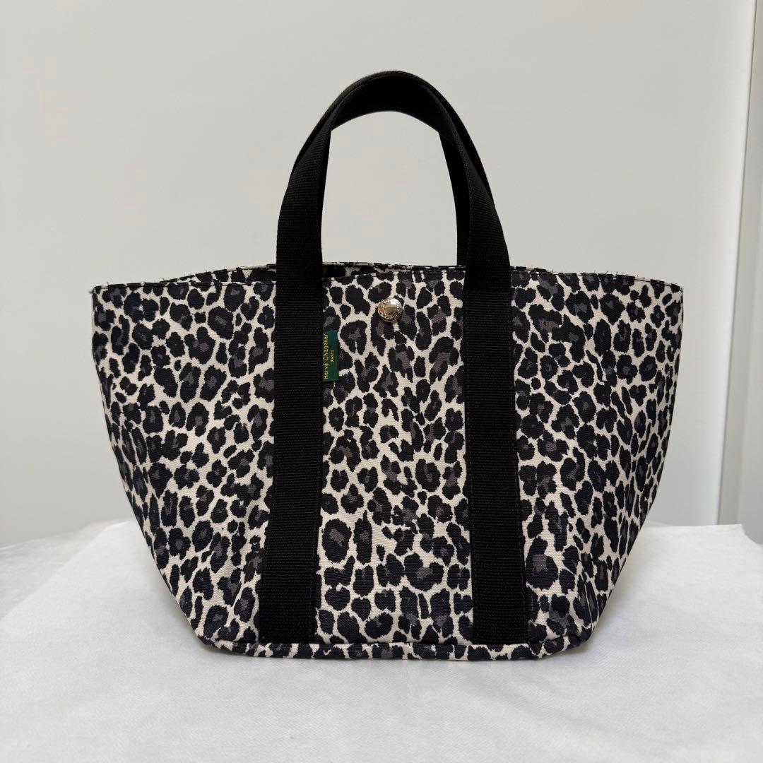 美品 エルベシャプリエ 1707F パンサーブラン×ノワール