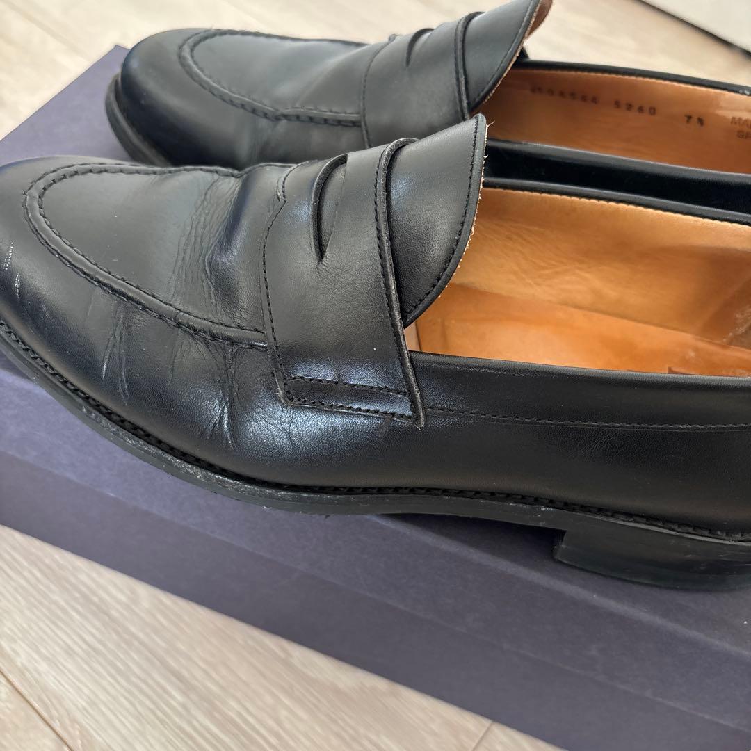 Berwick ブラック ローファー 保存袋付き　サイズ7.5