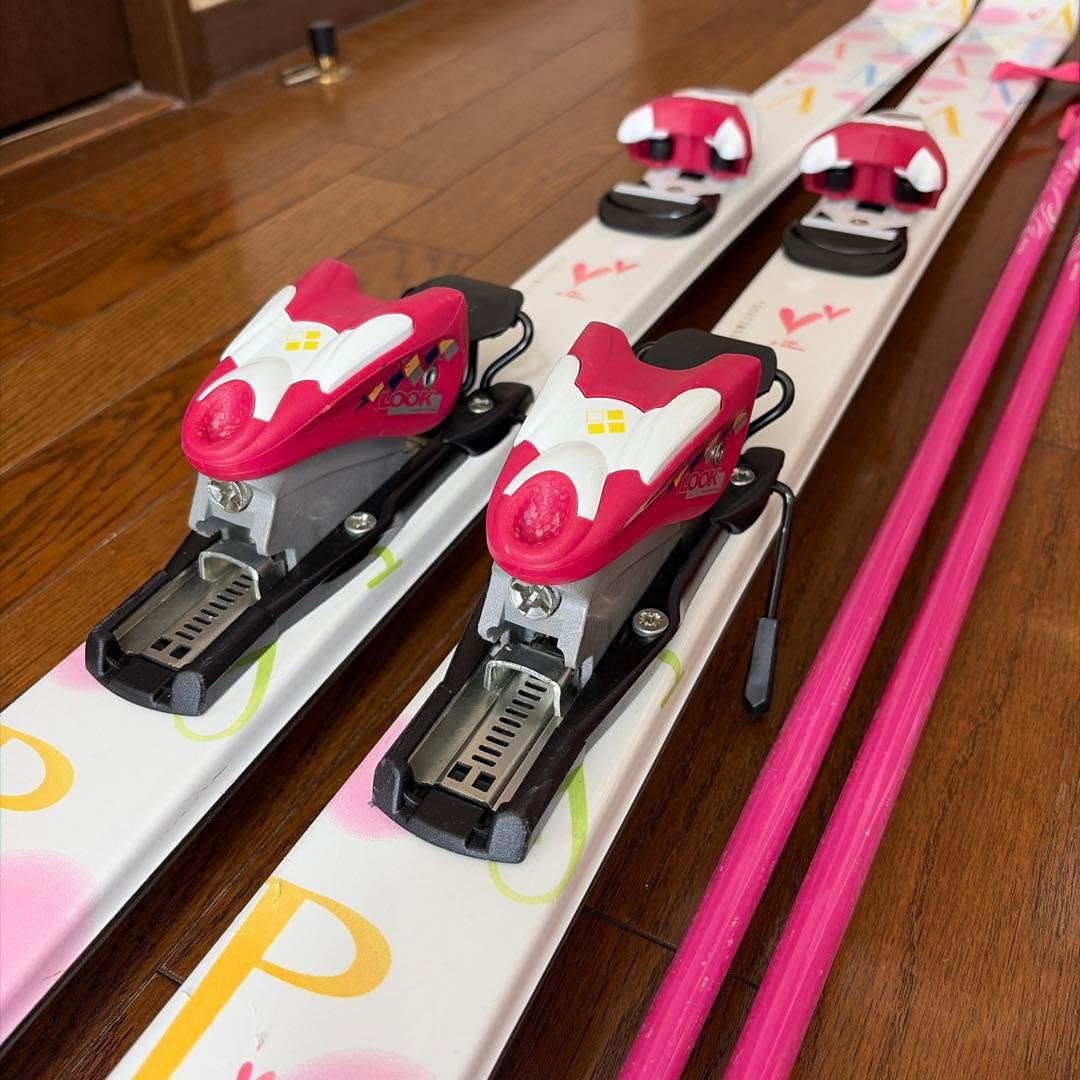 KAZAMA ROCKER スキー板　ストック　セット　150㎝