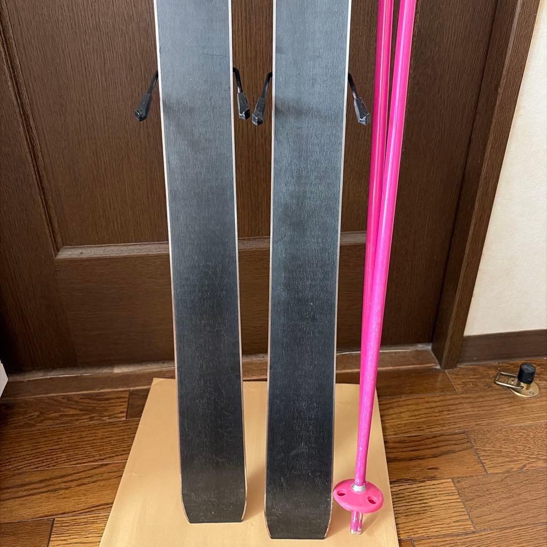 KAZAMA ROCKER スキー板　ストック　セット　150㎝