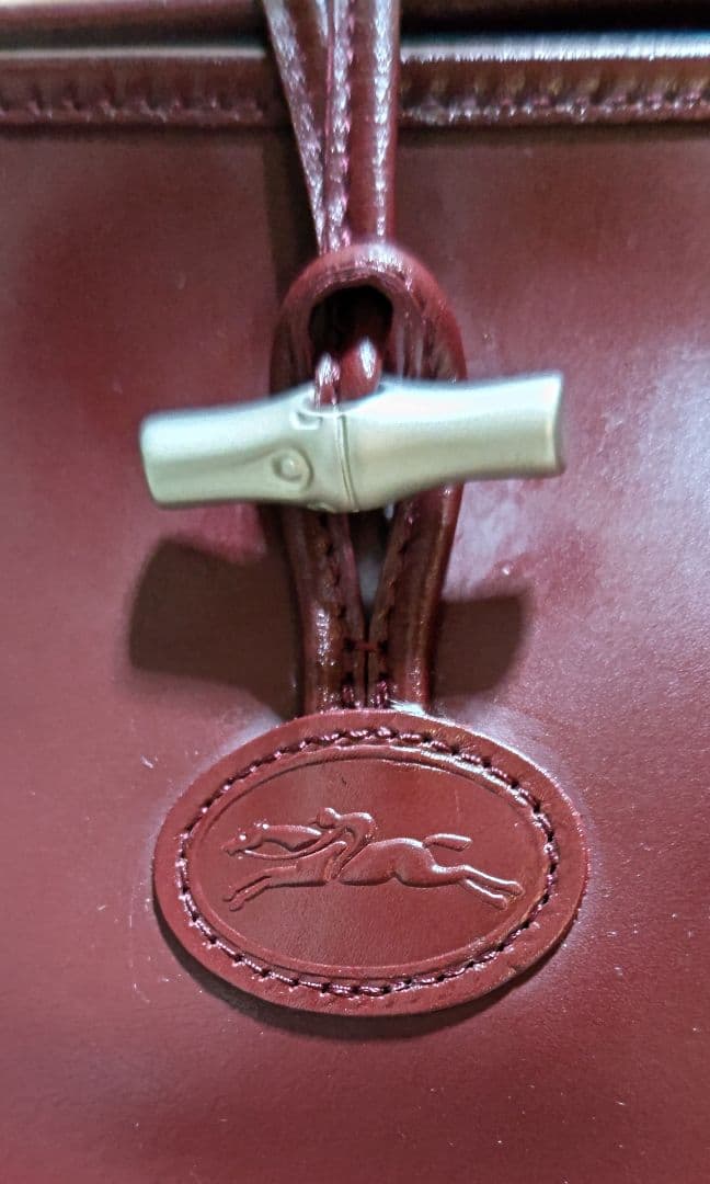 【LONGCHAMP】ワインレッド トートバッグ ⭐️