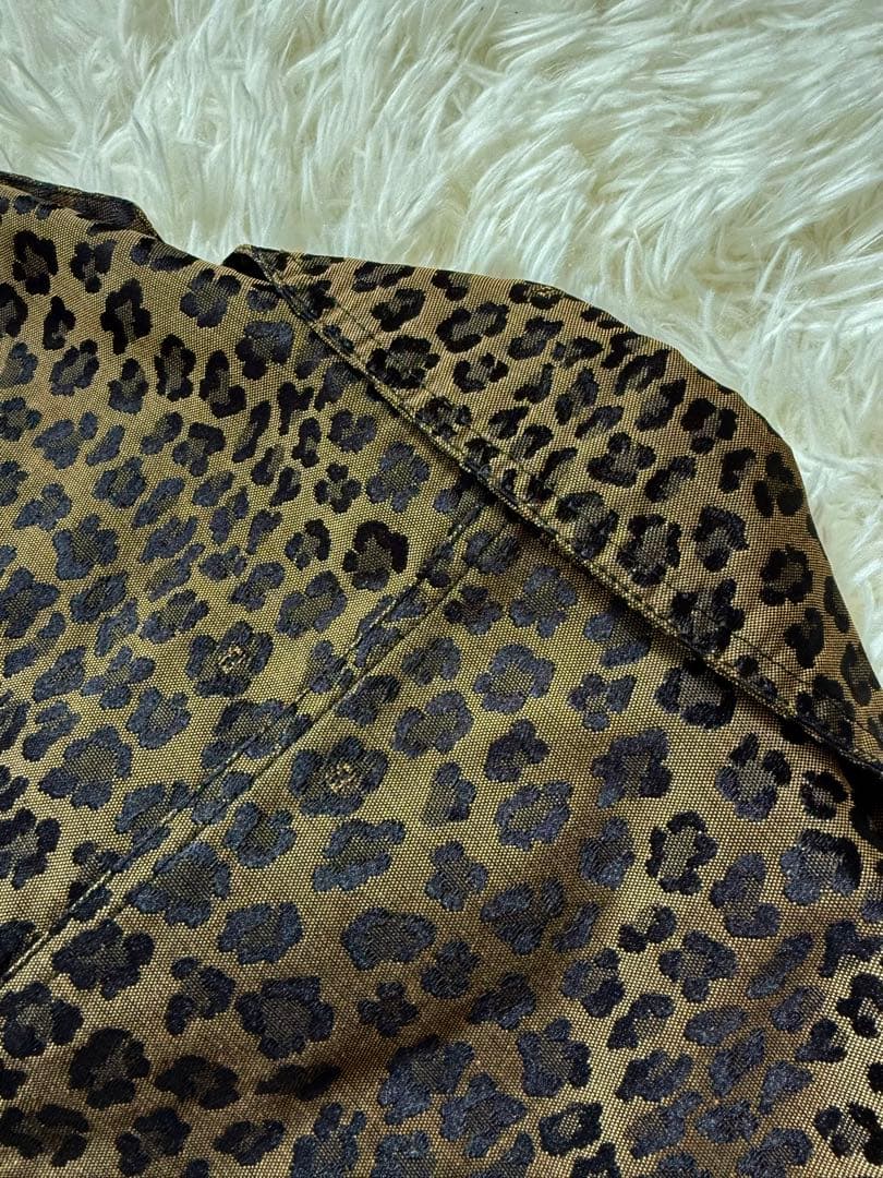 フェンディ トレンチコート　ロング　レオパード　タグつき