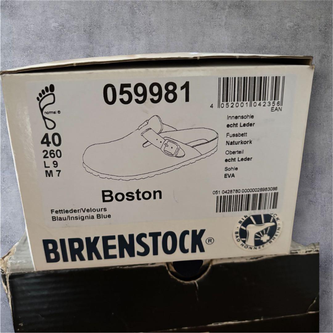 【BIRKENSTOCK】Boston BLUE/EU40 26cm