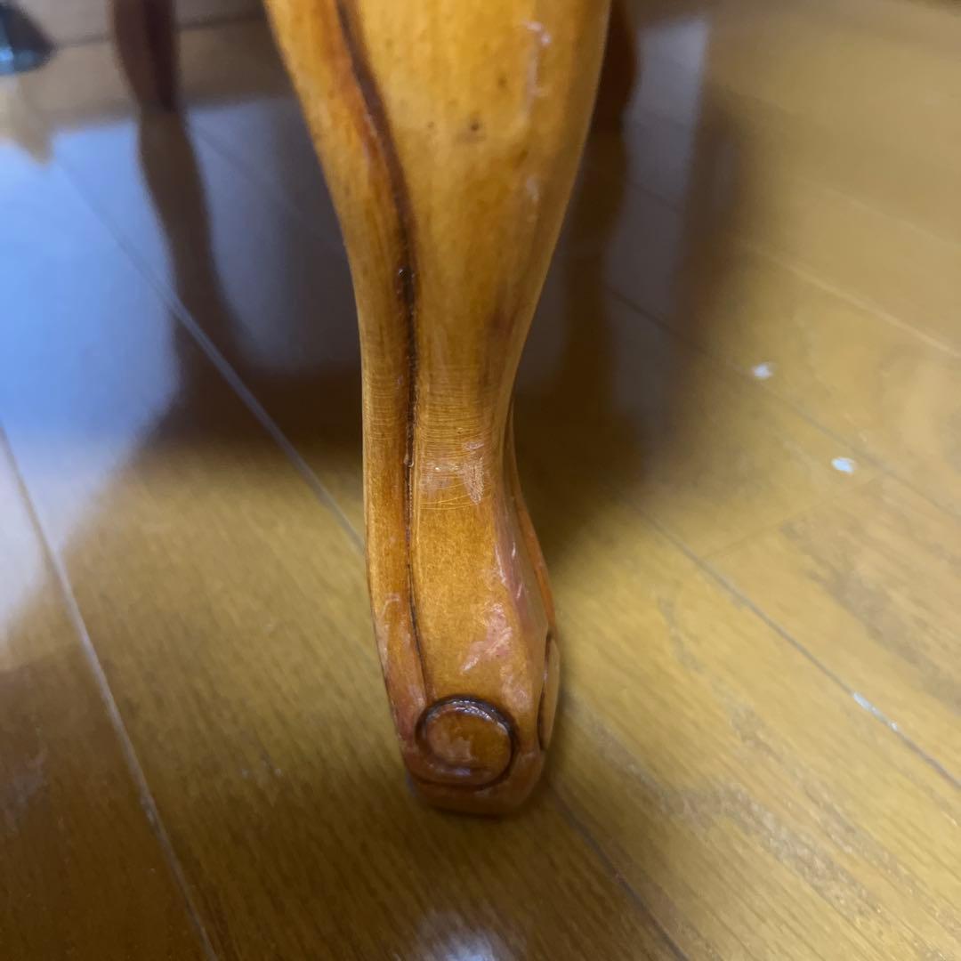 アンティーク風電話台キャビネット