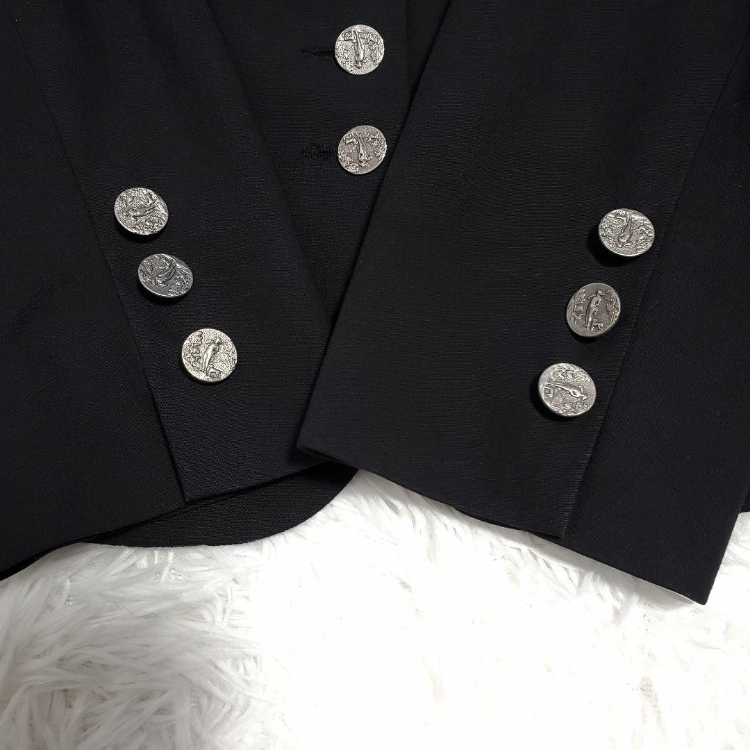 希少✨agnes b.　アニエスベー ナポレオンぺプラムジャケット　銀ボタン