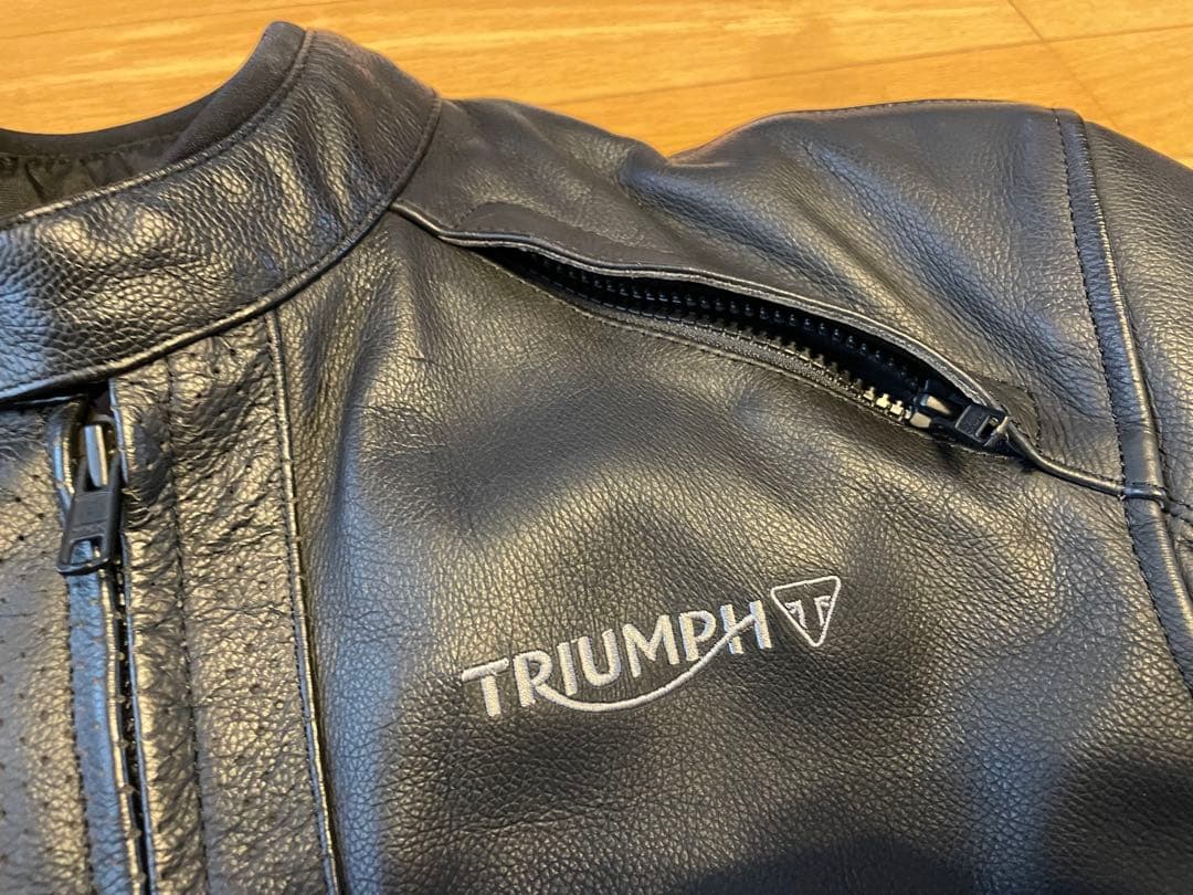 kawasaki　TRIUMPH トライアンフ レザージャケット