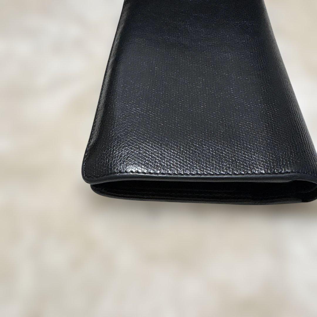 CHANEL 二つ折り長財布 ブラック ココマーク