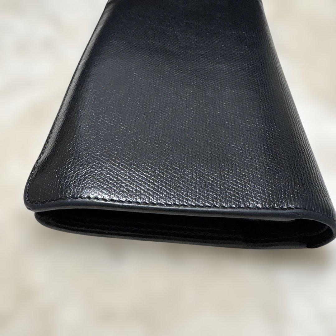 CHANEL 二つ折り長財布 ブラック ココマーク