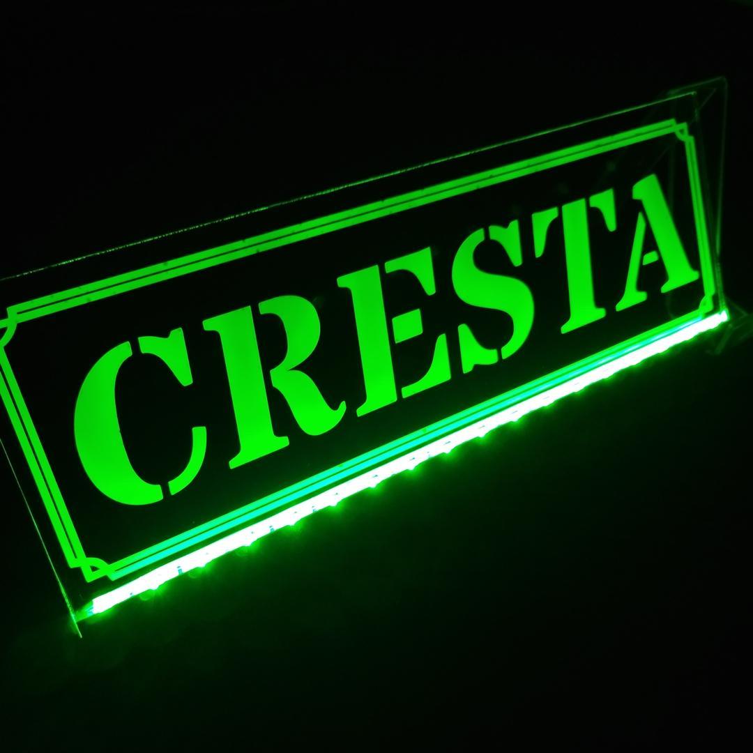 クレスタ① LEDアクリルプレート 内装 JZX100 GX100 JZX81