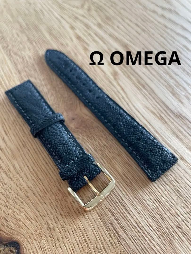 OMEGA 純正　ベルト　象革　ブラック