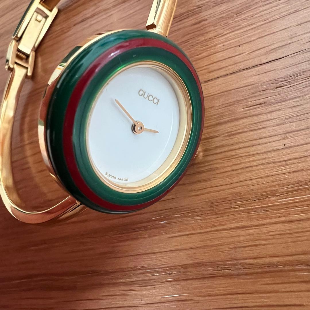 【極美品】GUCCI グッチ バングルウォッチ チェンジベゼル 全色 稼動品