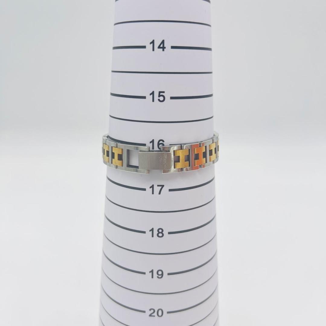 新品電池　HERMES エルメス クリッパー 腕時計 シルバー　ゴールド