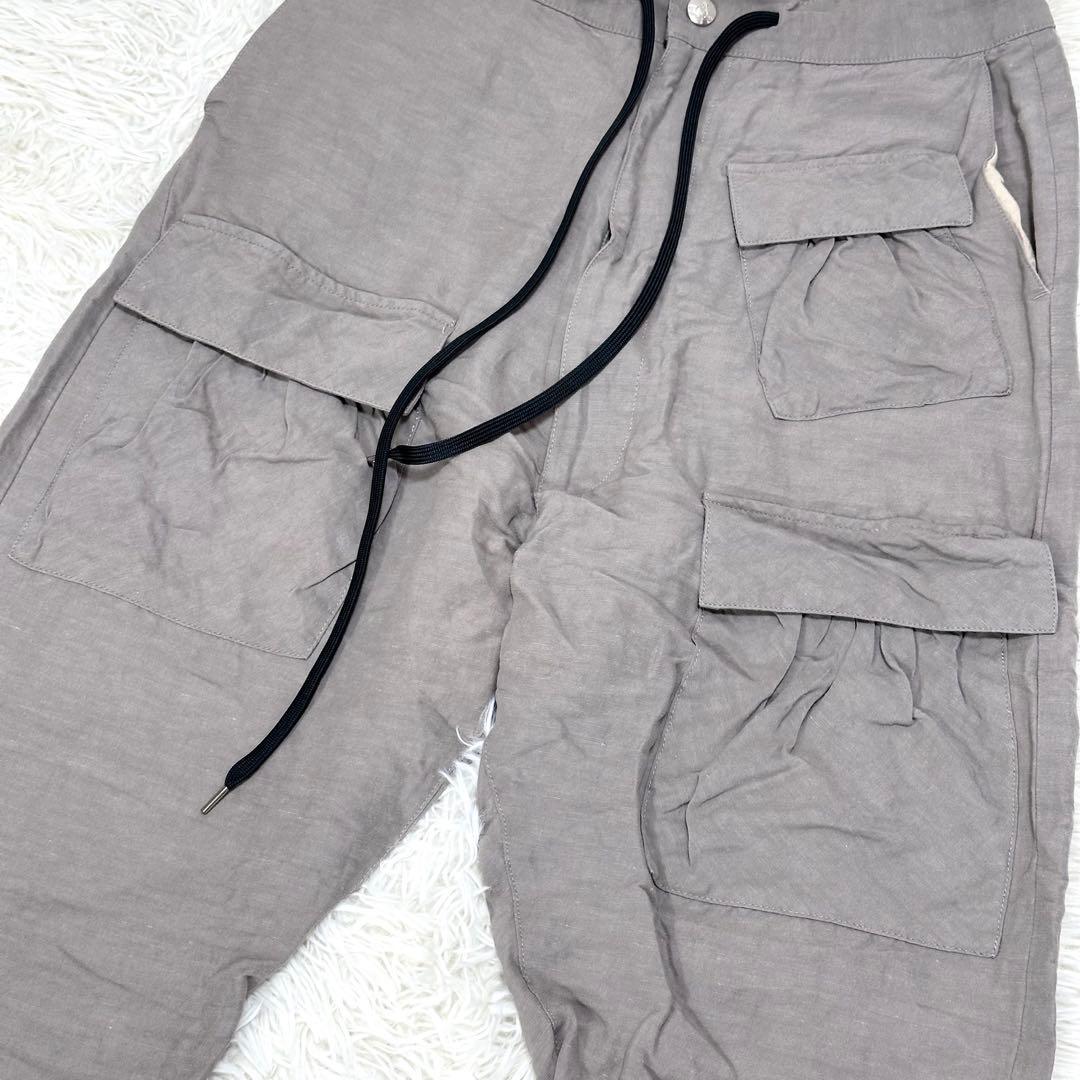 ヴィヴィアンウエストウッドマン サルエルパンツ リネン オーブ 46 グレージュ