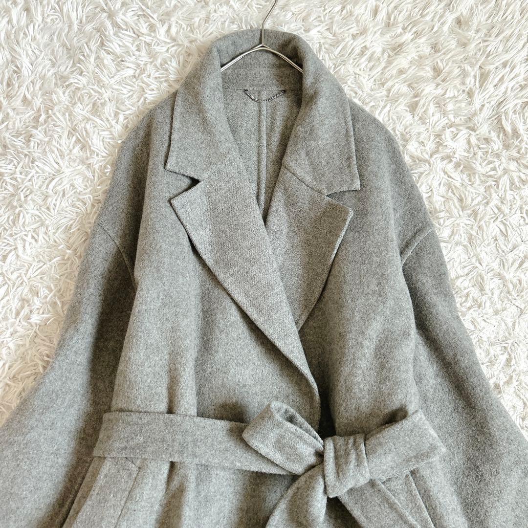 美品⁂23区⁂リバーロングコート　マンテコ　雑誌掲載　人気　大きいサイズ　5L