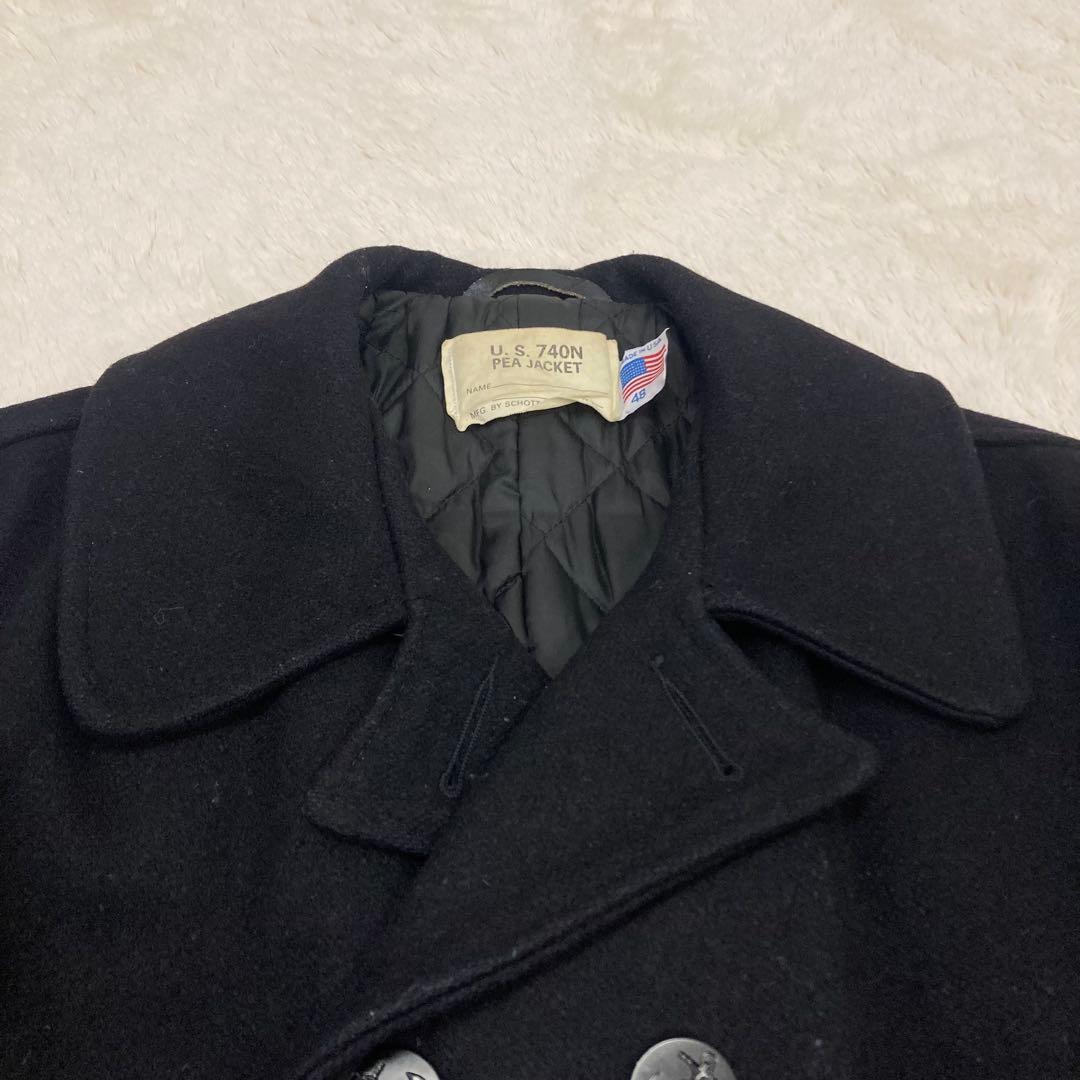 【ビックサイズ】 SCHOTT U.S. 740N USA製 ピーコート 48