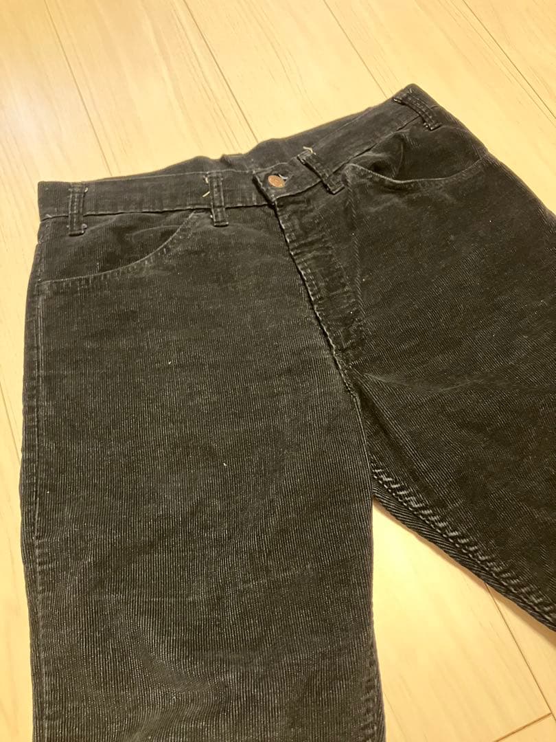 70's〜80's Levi's 519 1558 真っ黒 ブラックコーズ