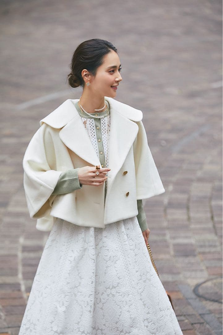 新品タグ付き【SEVEN TEN】】セブンテン ダブルブレストショートコート S