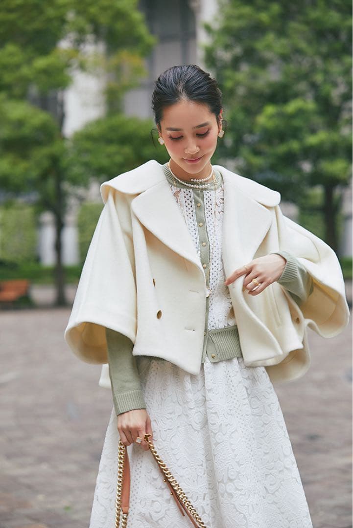 新品タグ付き【SEVEN TEN】】セブンテン ダブルブレストショートコート S