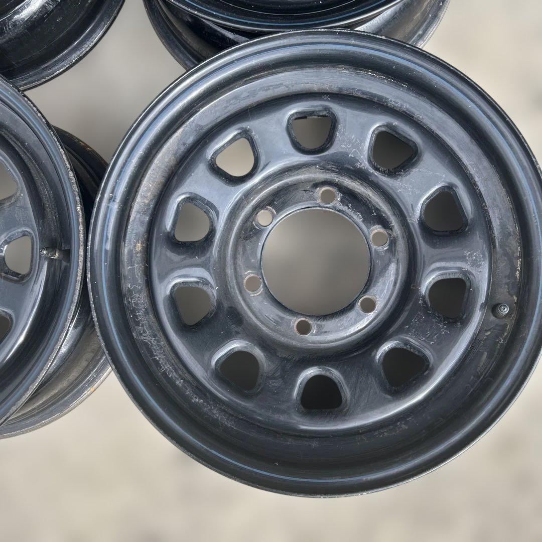 16インチ 黒 6穴デザインホイール 4個セット