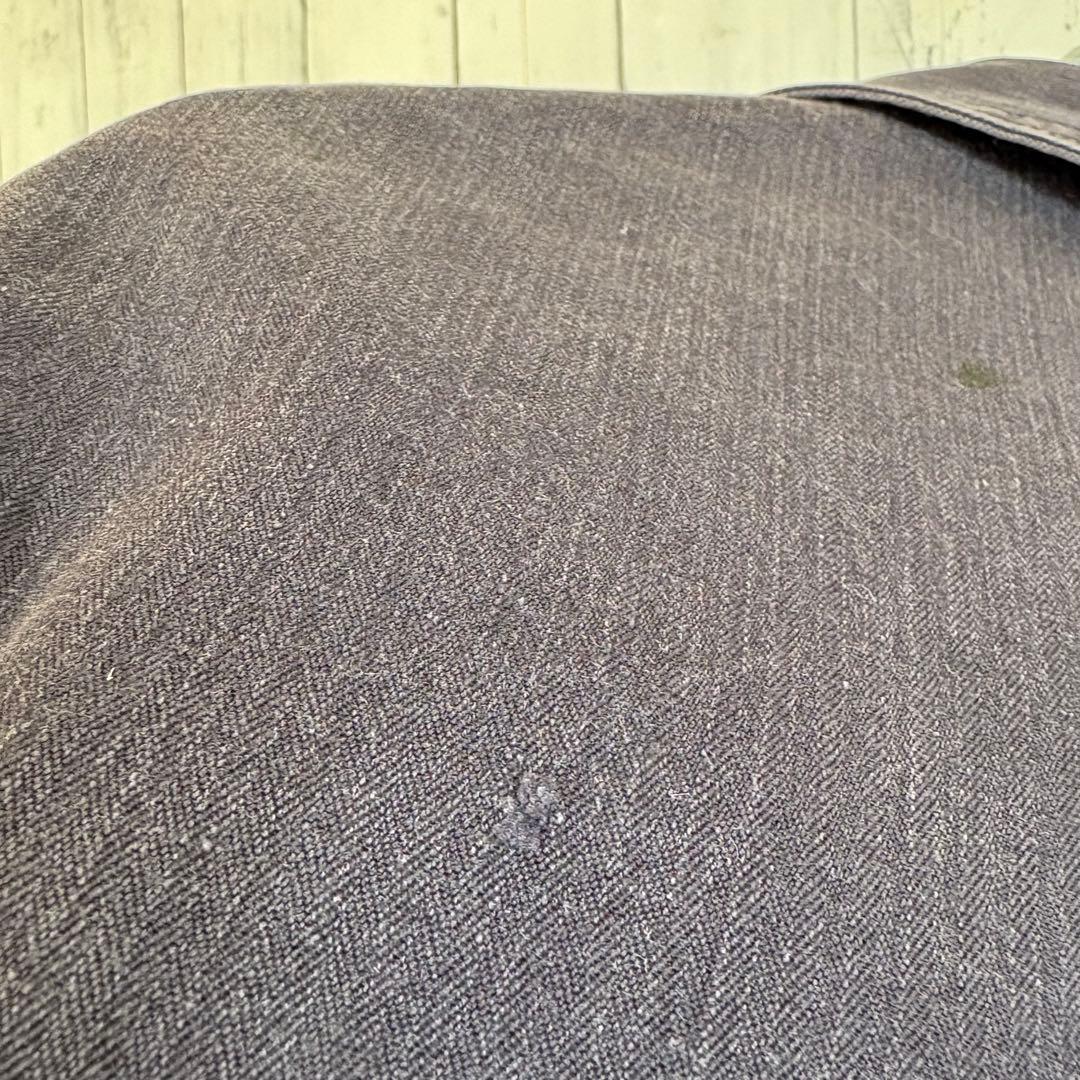 60s 70s フランス軍 ヘリンボーン カバーオール ワークジャケット 黒 M