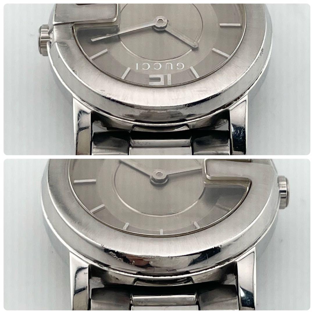 【稼働/新品電池】GUCCI グッチ　Gラウンド　腕時計　シルバー　レディース