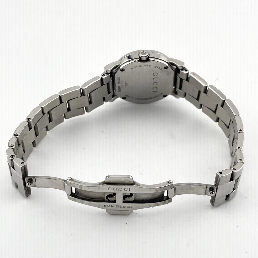 【稼働/新品電池】GUCCI グッチ　Gラウンド　腕時計　シルバー　レディース